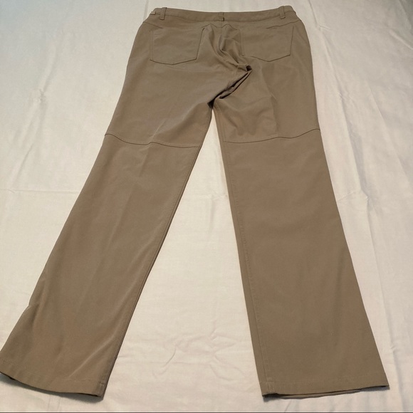 Lululemon Jeans Style Stretch Flat Front Chino Pants Size 32/34 - Picture 6 of 13